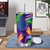 Tropical Leaves Colorful Print Pattern Colorful Tumbler-grizzshop