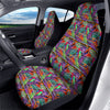 Tropical Leaves Exotic Bird Aztec Print Pattern Car Seat Covers-grizzshop