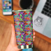 Tropical Leaves Exotic Bird Aztec Print Pattern Tumbler-grizzshop