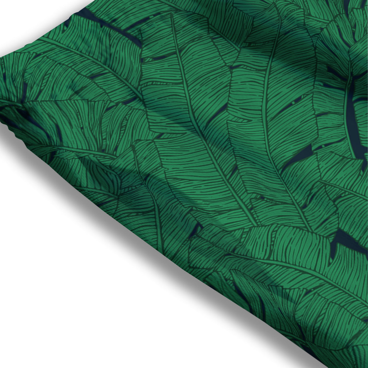 Tropical Leaves Green Print Pattern Mesh Shorts-grizzshop