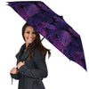 Tropical Leaves Violet Print Pattern Umbrella-grizzshop