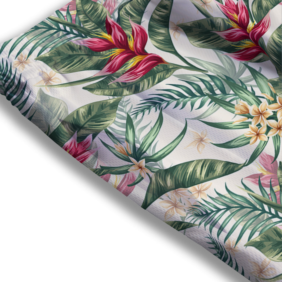 Tropical Leaves Watercolor Print Pattern Mesh Shorts-grizzshop