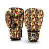 Tropical Mixed Hibiscus Pineapple Print Boxing Gloves-grizzshop