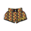 Tropical Mixed Hibiscus Pineapple Print Muay Thai Boxing Shorts-grizzshop