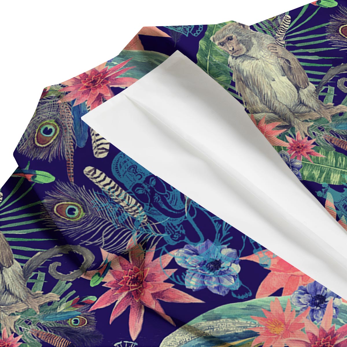 Tropical Monkey Print Pattern Men's Blazer-grizzshop