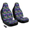 Tropical Neon Color And Palm Leaves Print Pattern Car Seat Covers-grizzshop