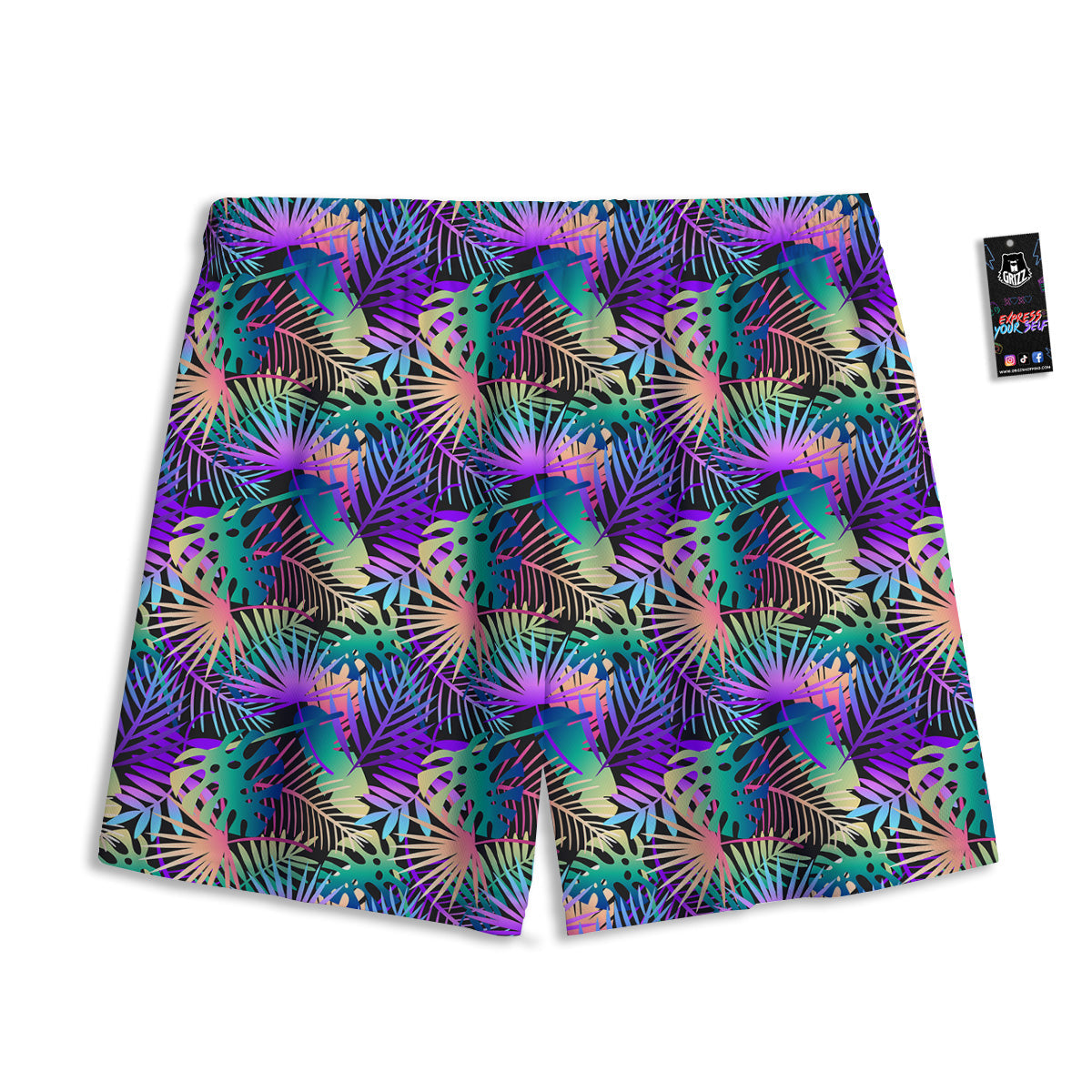 Waffles Print Mesh Shorts