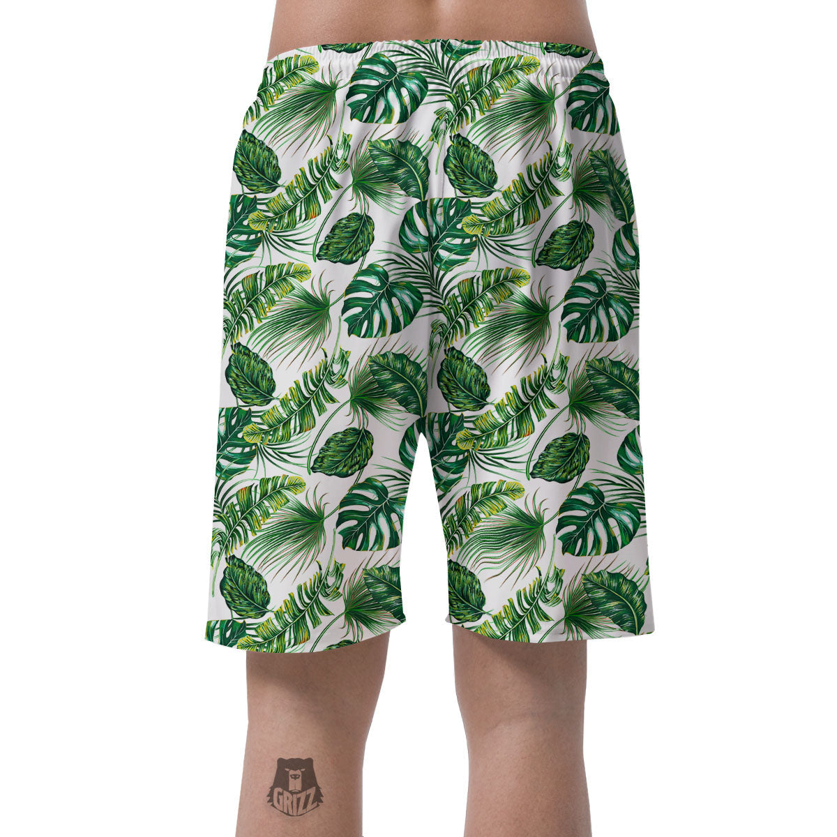 Tropical Palm Hawaiian Print Pattern Men's Shorts-grizzshop