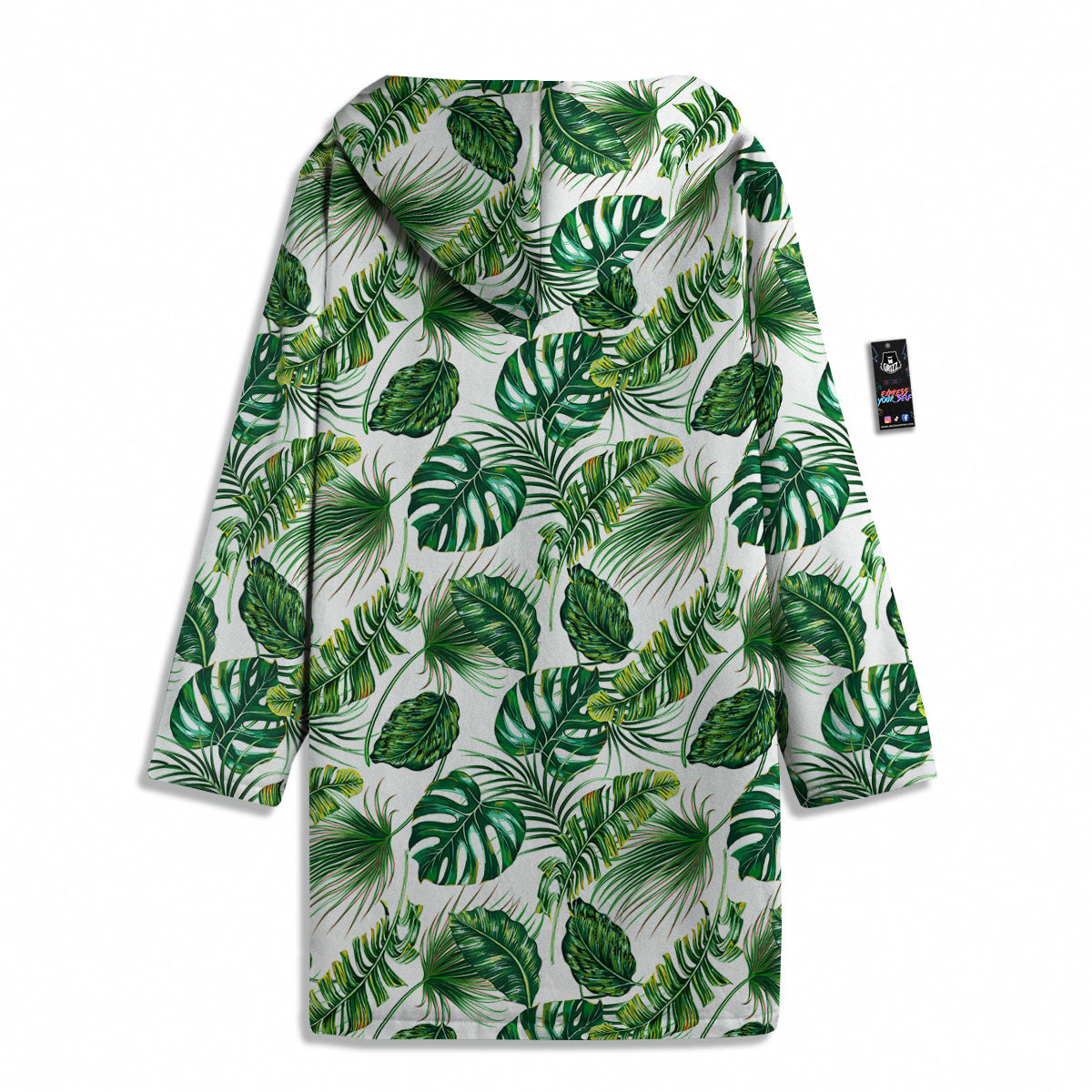 Tropical Palm Hawaiian Print Pattern Men's Windbreaker Jacket-grizzshop