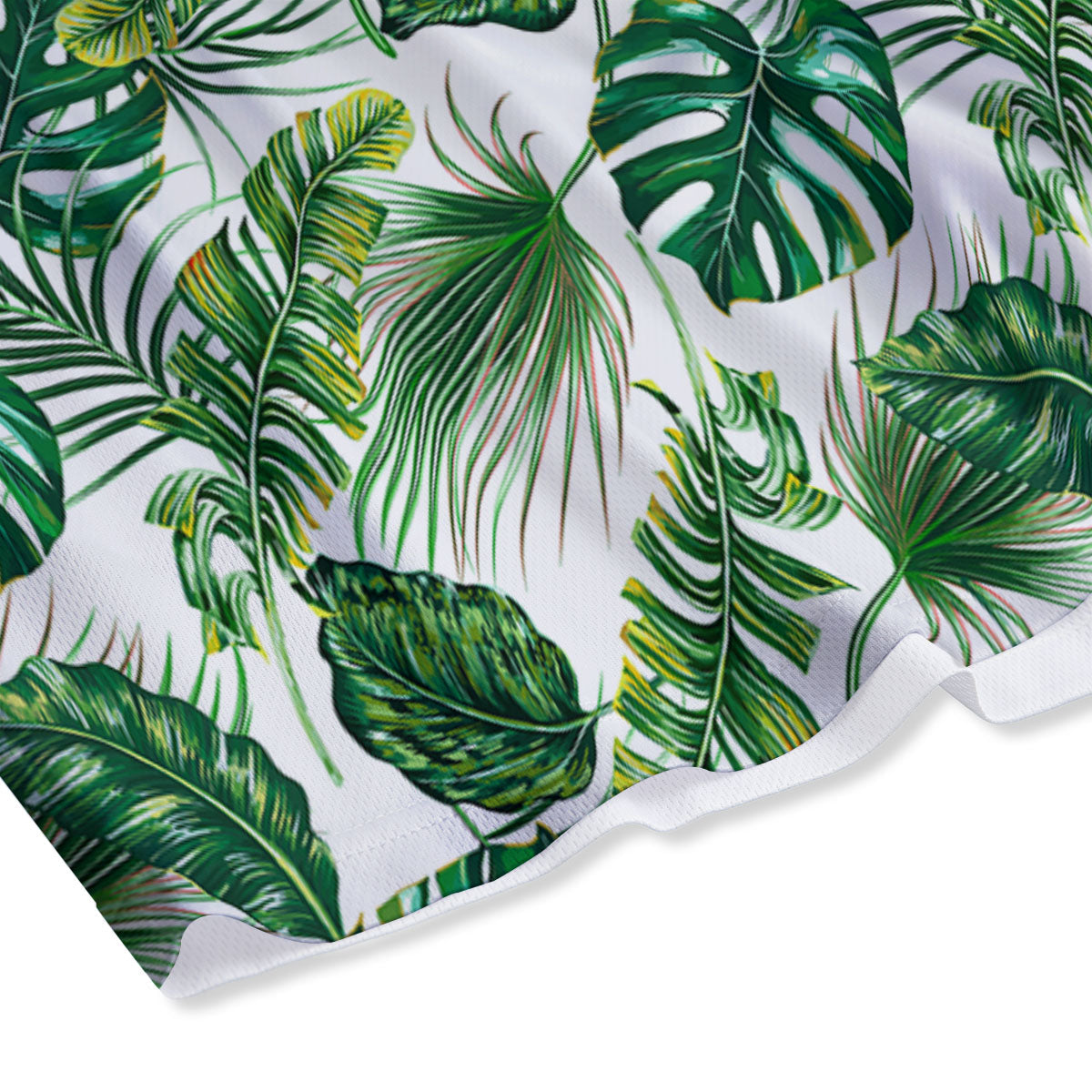 Tropical Palm Hawaiian Print Pattern Mesh Shorts