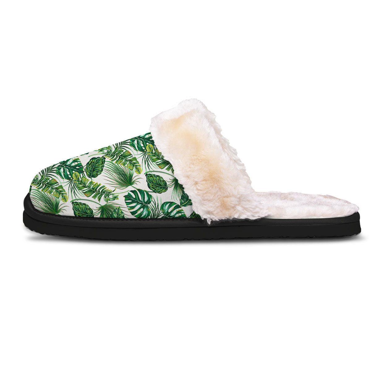 Tropical Palm Hawaiian Print Pattern Slippers-grizzshop