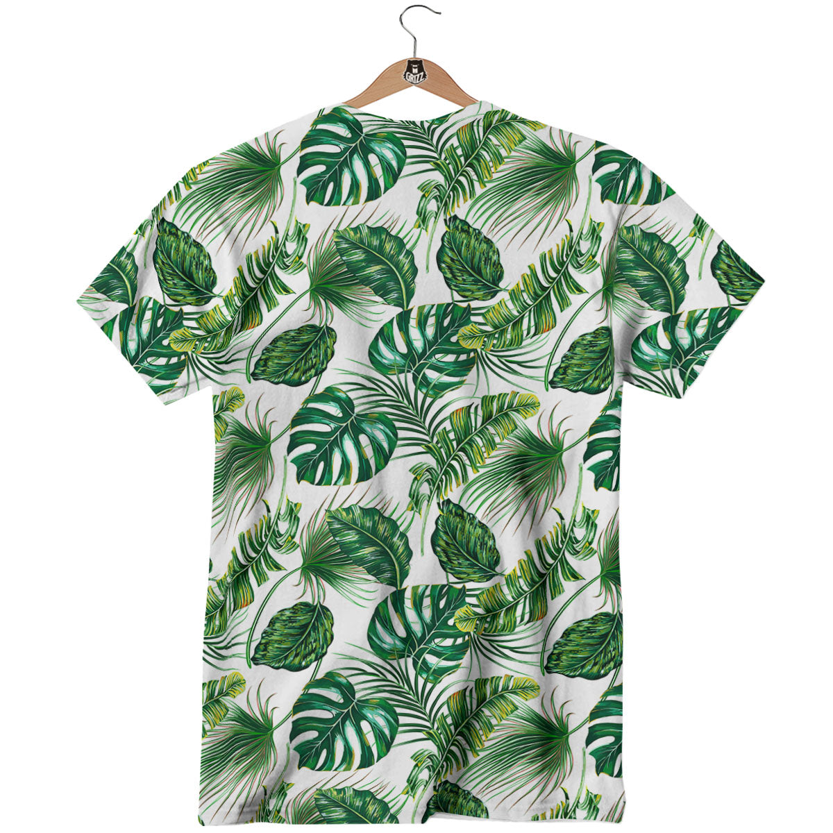 Tropical Palm Hawaiian Print Pattern T-Shirt-grizzshop