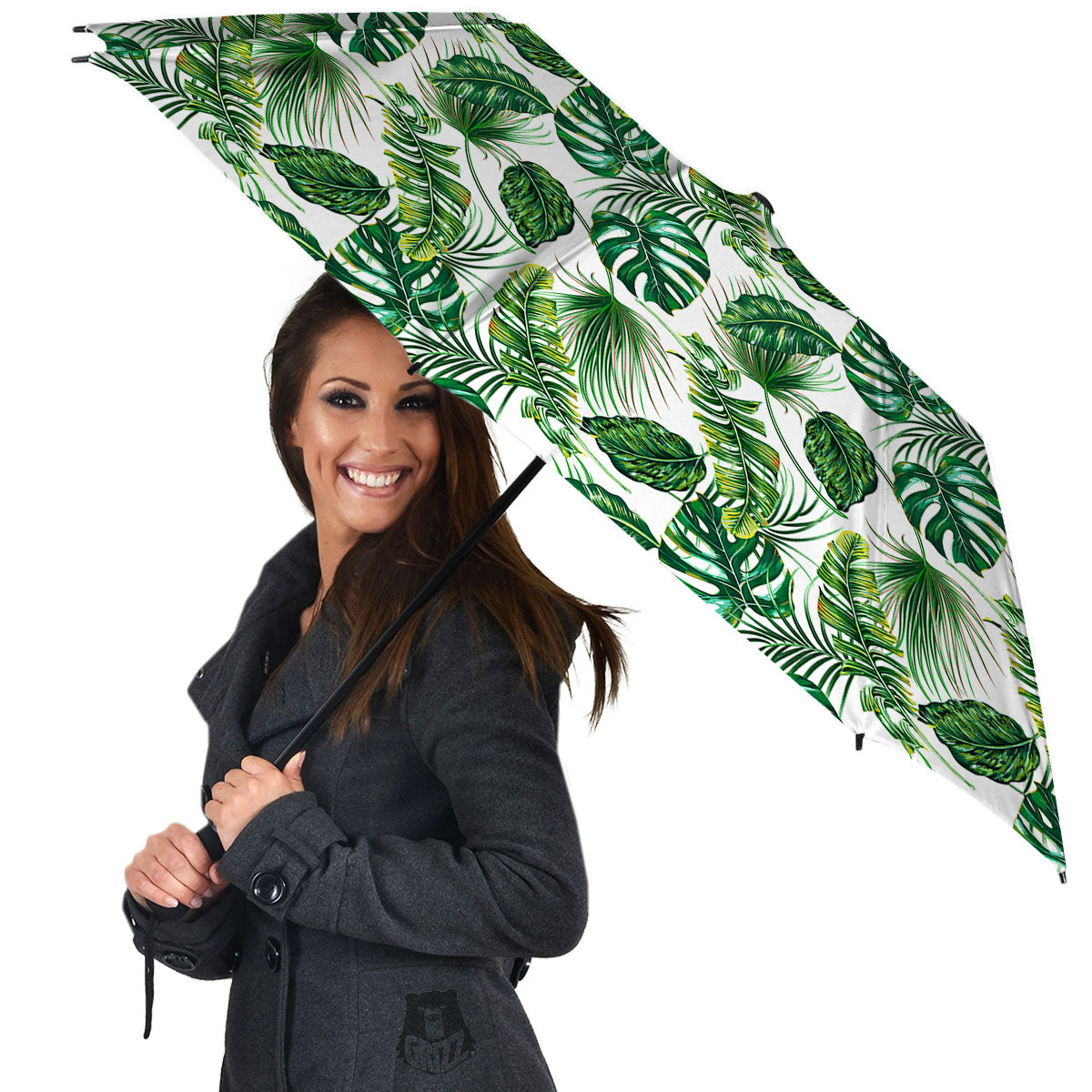 Tropical Palm Hawaiian Print Pattern Umbrella-grizzshop