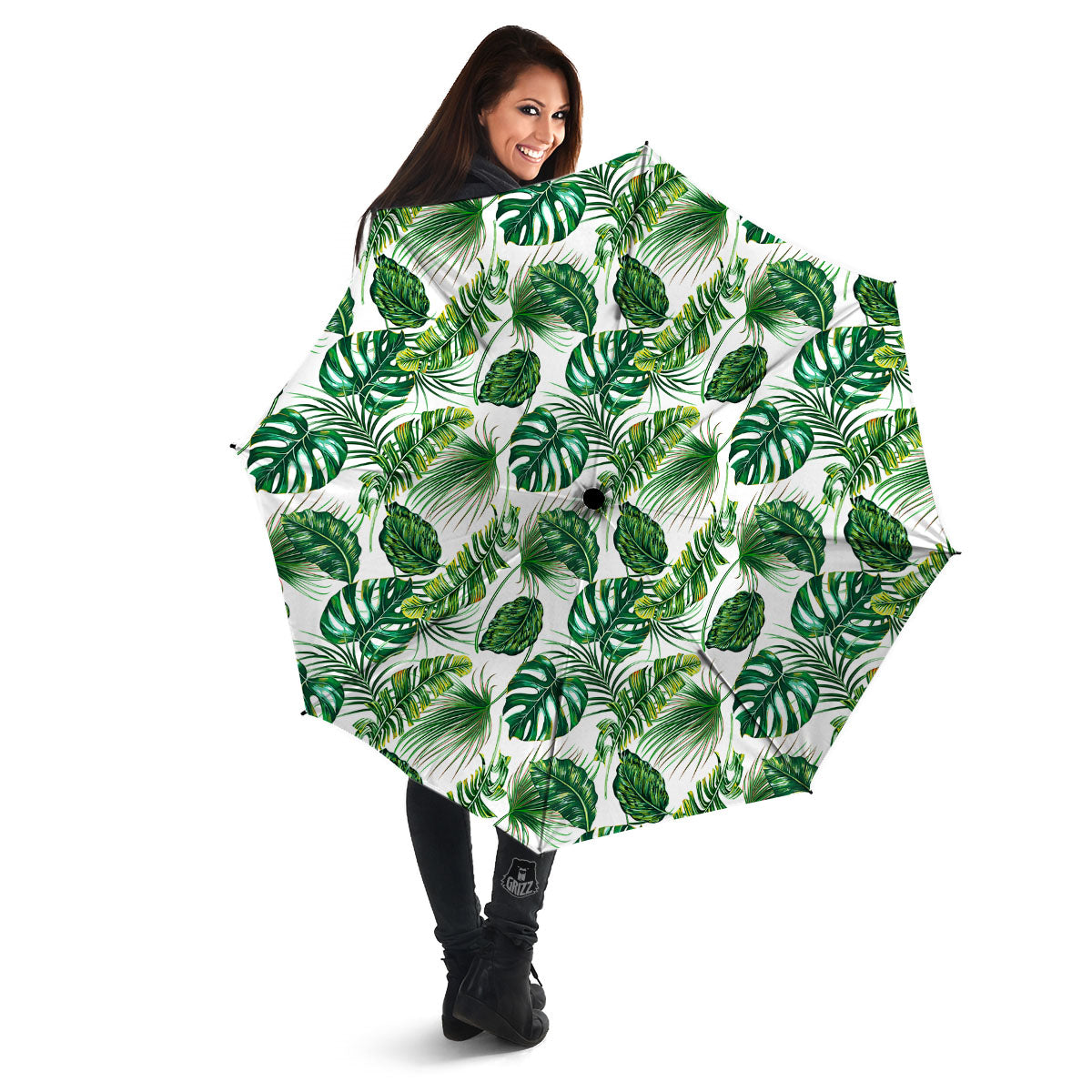 Tropical Palm Hawaiian Print Pattern Umbrella-grizzshop