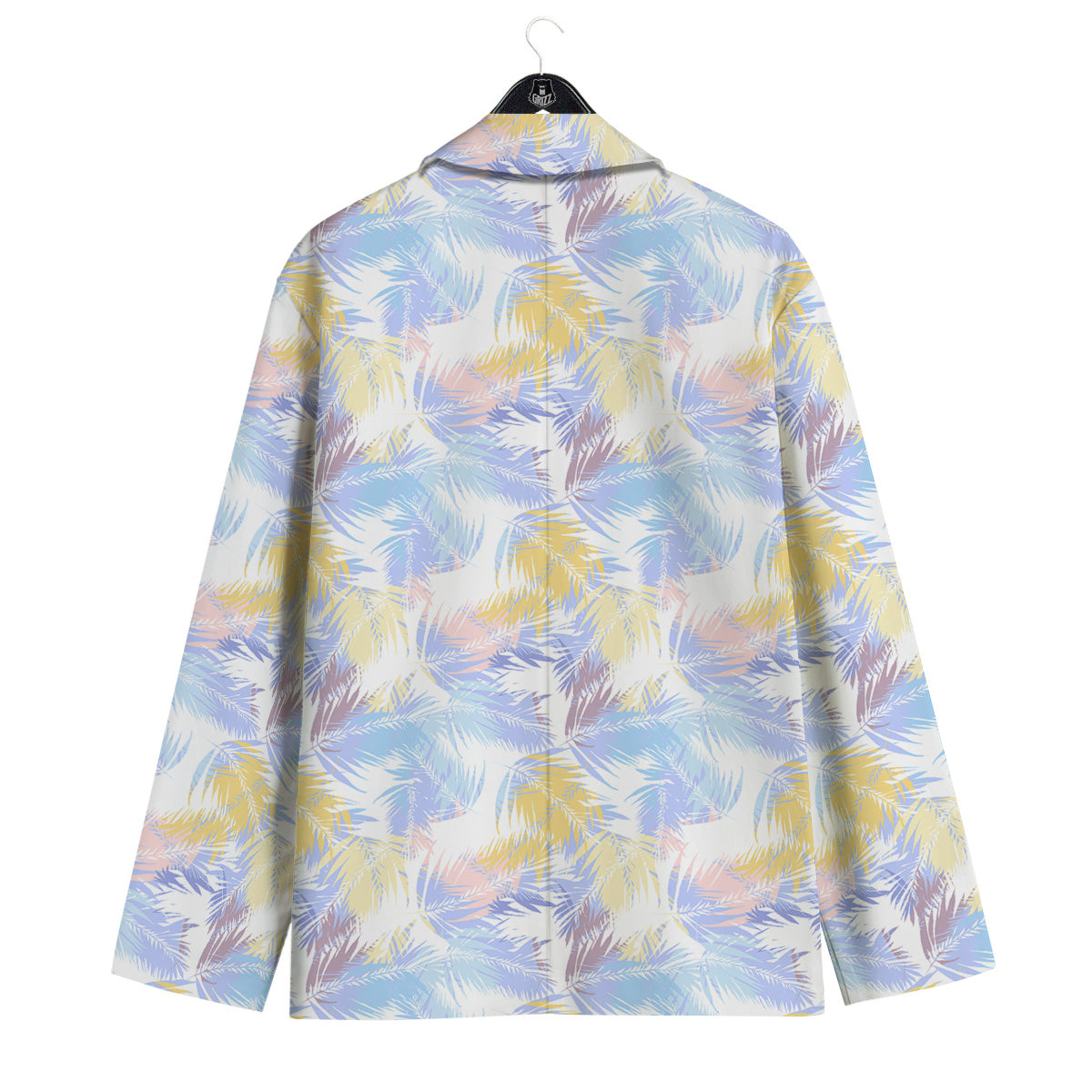 Tropical Palm Leaf Pastel Print Pattern Men's Sport Coat-grizzshop