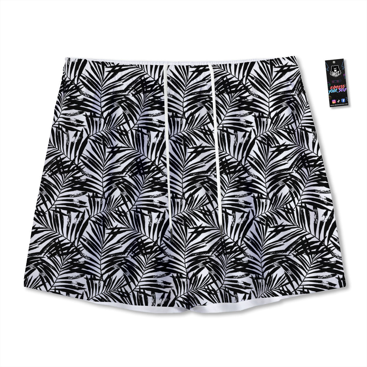 Tree Bamboo Green Print Pattern Mesh Shorts