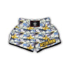 Tropical Palm Leave Elephant Print Muay Thai Boxing Shorts-grizzshop