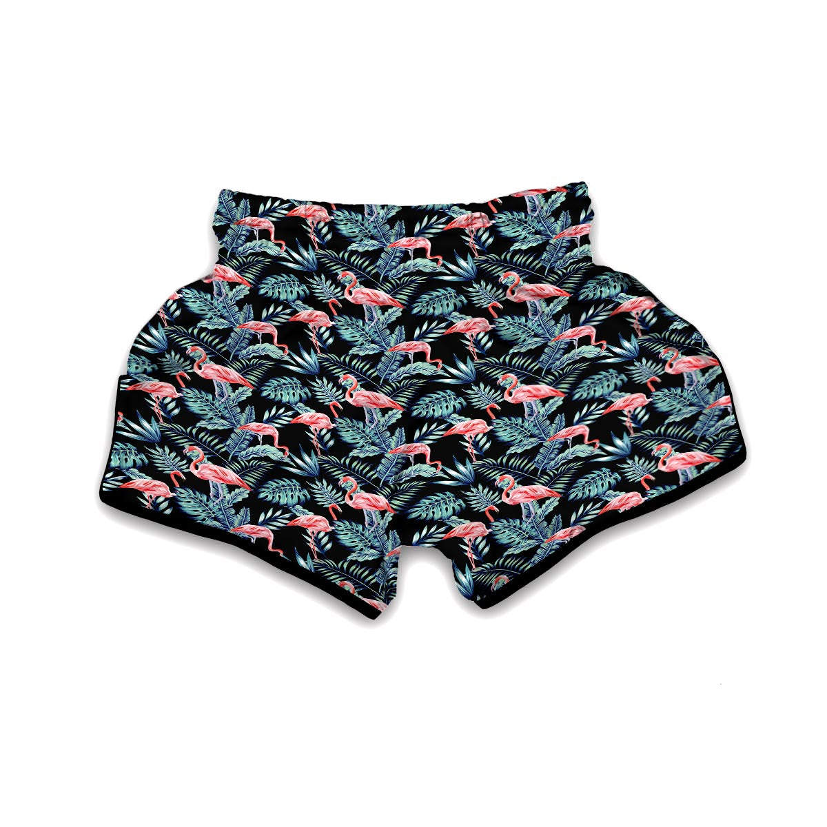 Tropical Palm Leave Muay Thai Boxing Shorts-grizzshop