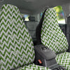 Tropical Palm Leaves Tropical Zigzag Print Pattern Car Seat Covers-grizzshop