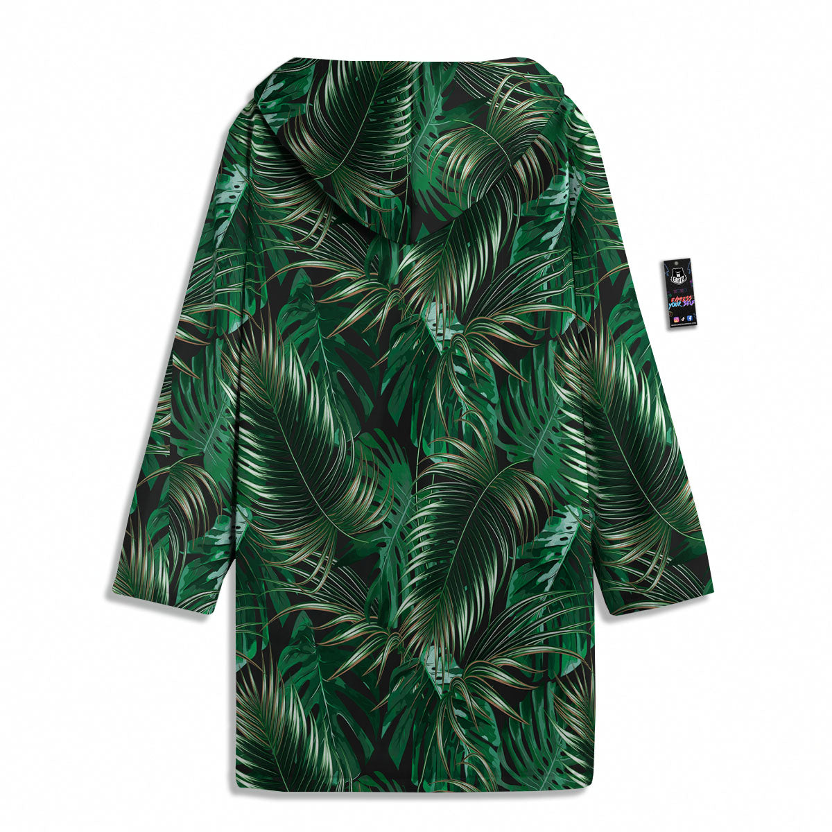 Tropical Palm Tree Print Pattern Men's Windbreaker Jacket-grizzshop