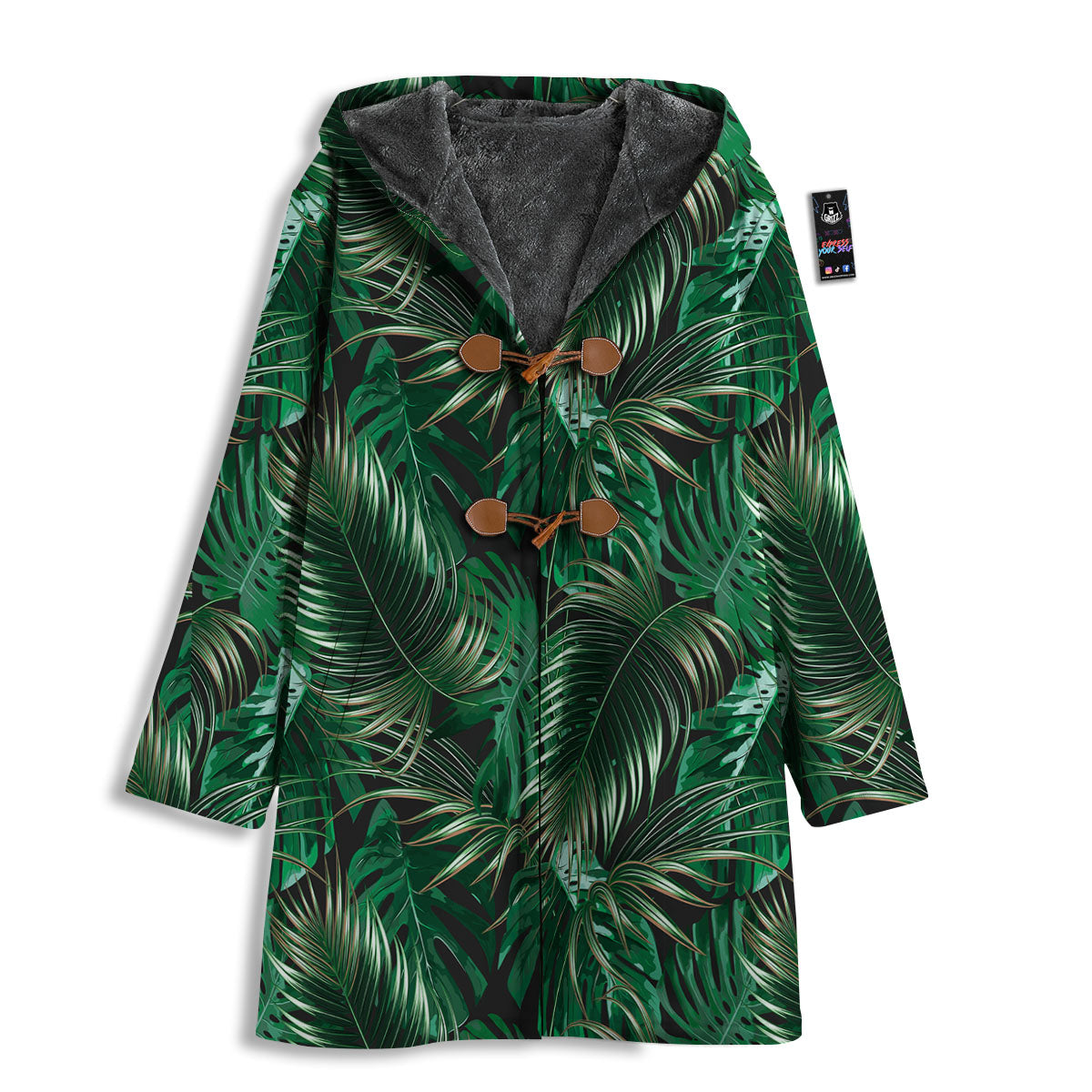 Tropical Palm Tree Print Pattern Men's Windbreaker Jacket-grizzshop