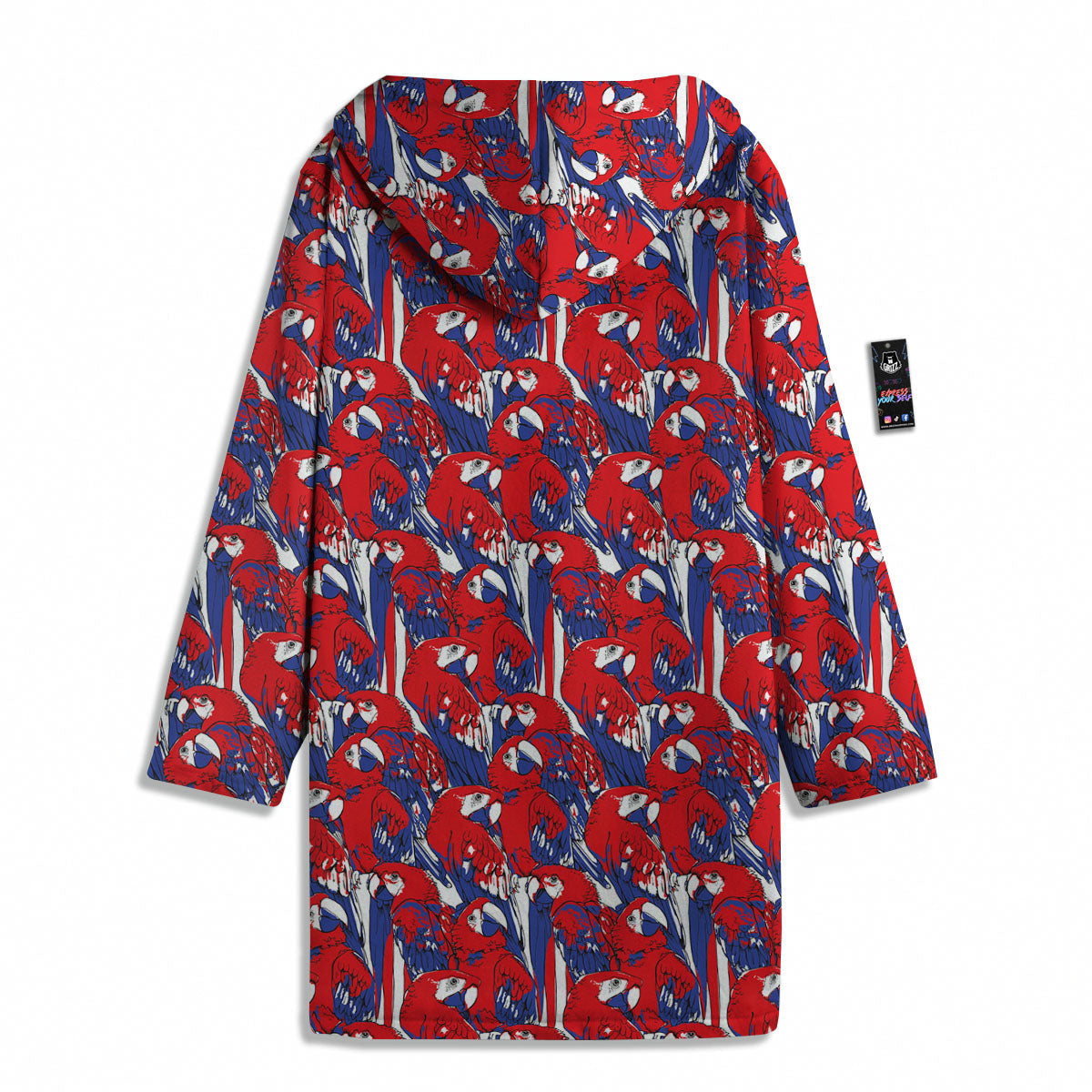 Tropical Parrot Print Pattern Men's Windbreaker Jacket-grizzshop