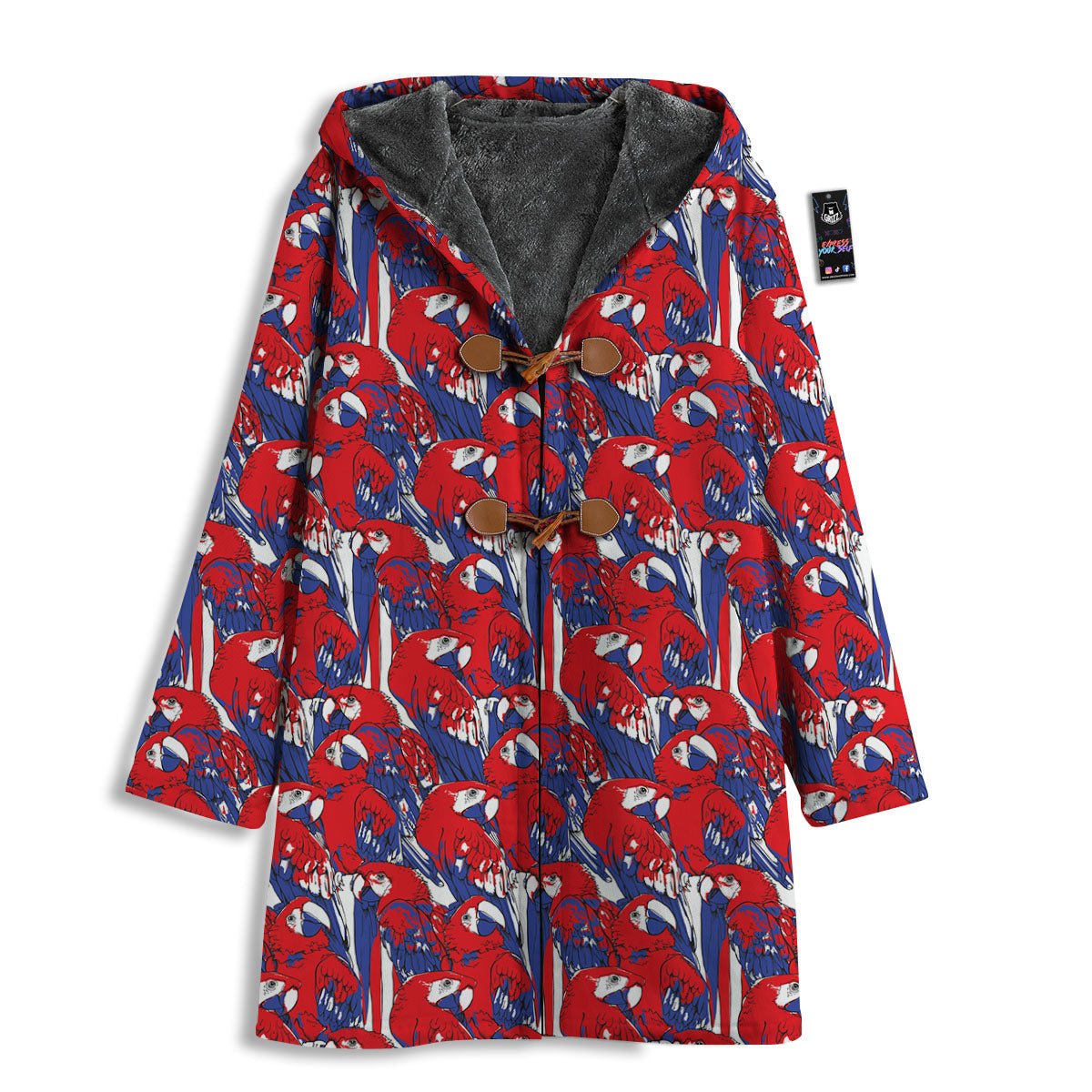 Tropical Parrot Print Pattern Men's Windbreaker Jacket-grizzshop
