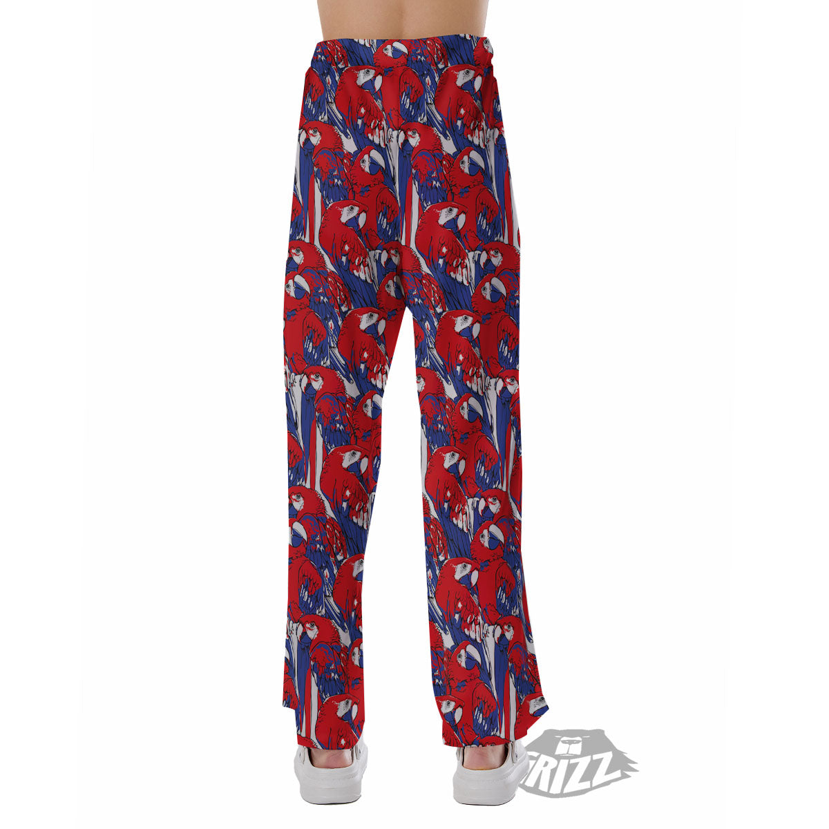 Tropical Parrot Print Pattern Pajama Pants-grizzshop