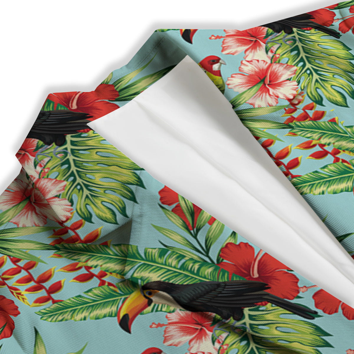 Tropical Parrot Toucan Print Pattern Women's Blazer-grizzshop