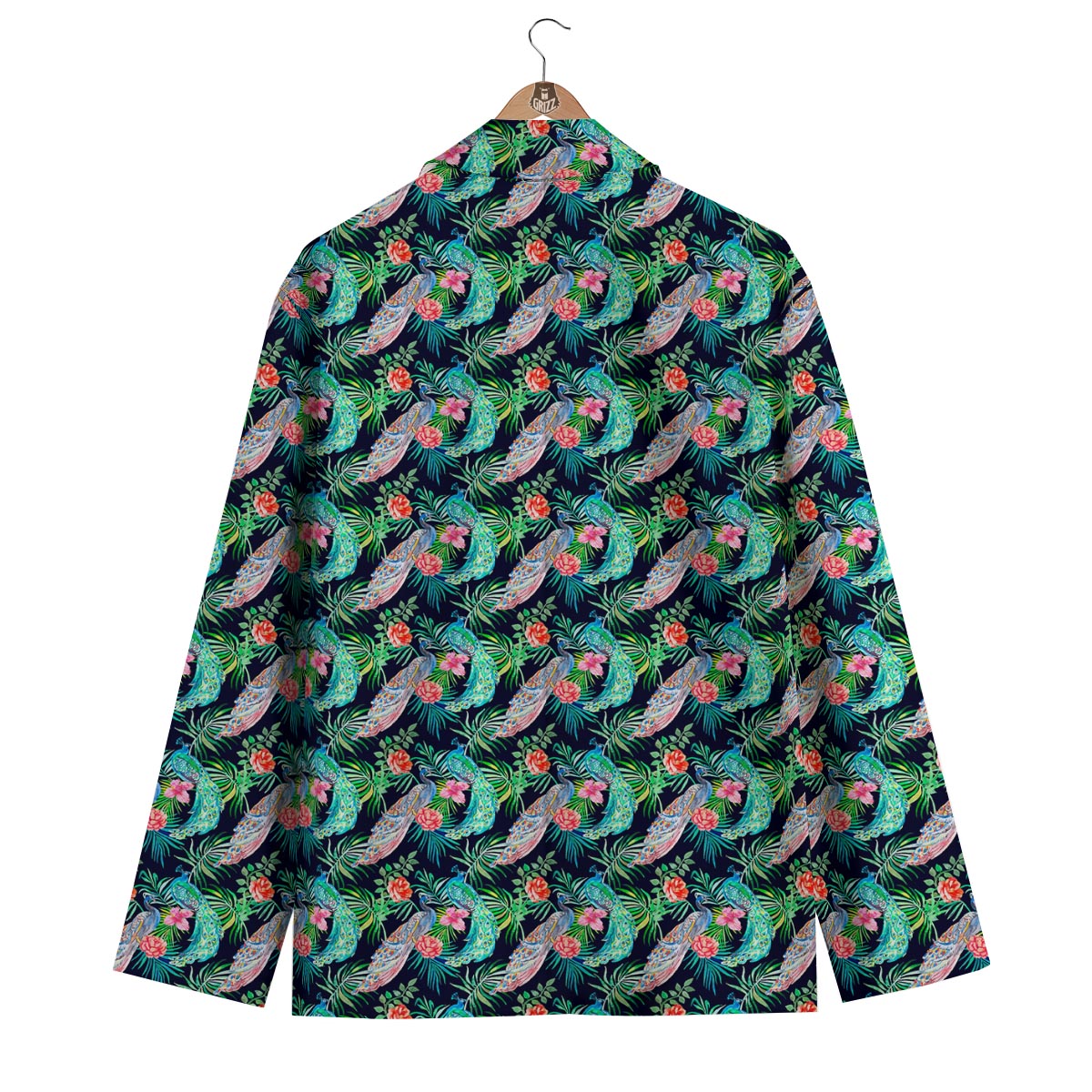 Tropical Peacock Men's Blazer-grizzshop