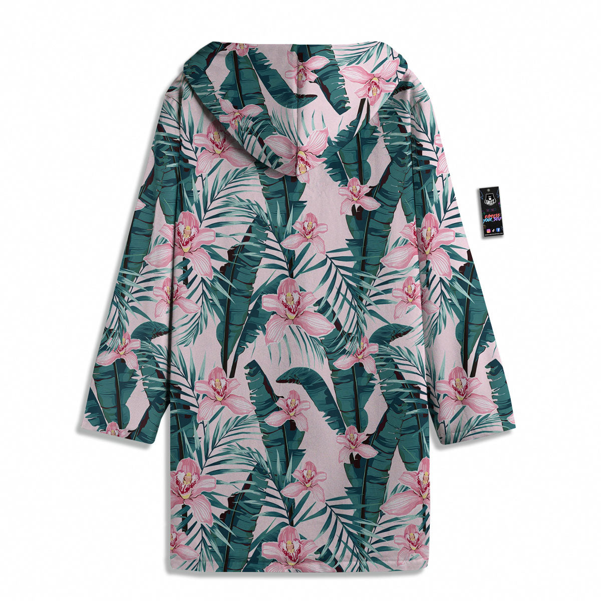 Tropical Pink Hawaiian Print Pattern Men's Windbreaker Jacket-grizzshop