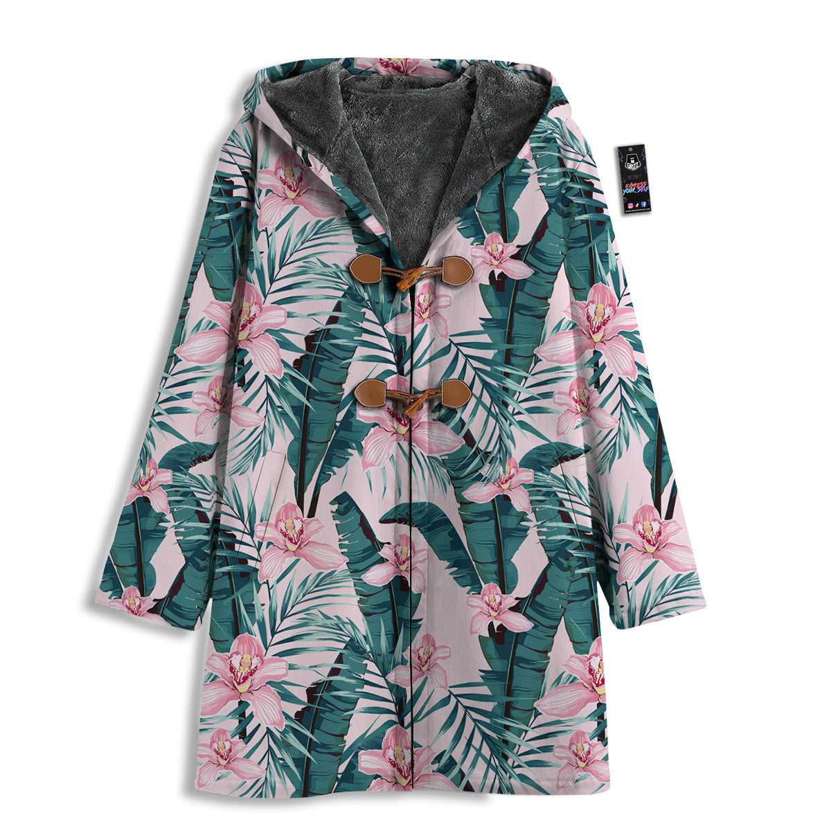 Tropical Pink Hawaiian Print Pattern Men's Windbreaker Jacket-grizzshop