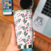 Tropical Pink Hibiscus Print Pattern Tumbler-grizzshop