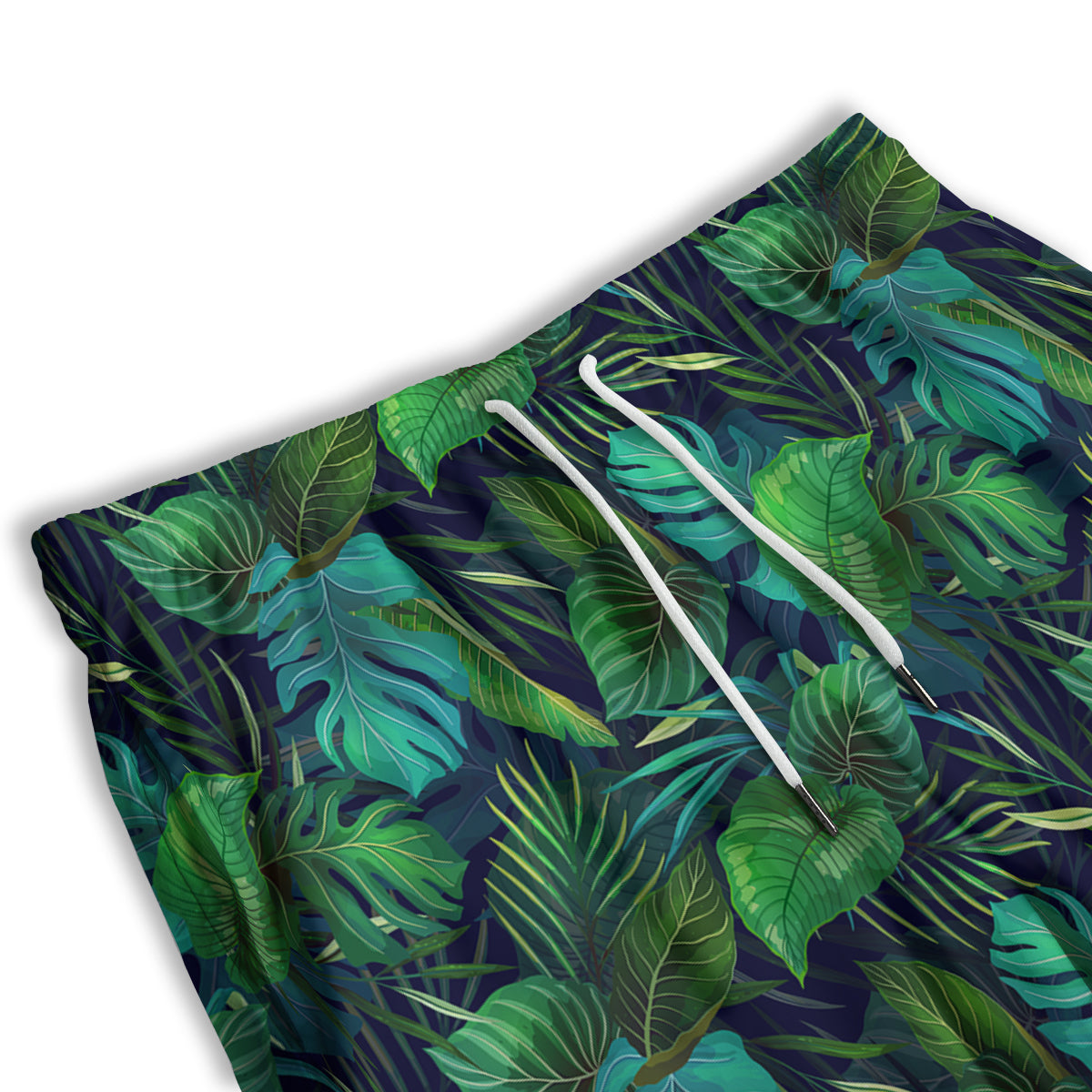 Tropical Plants Hawaiian Print Pattern Men's Athletic Shorts