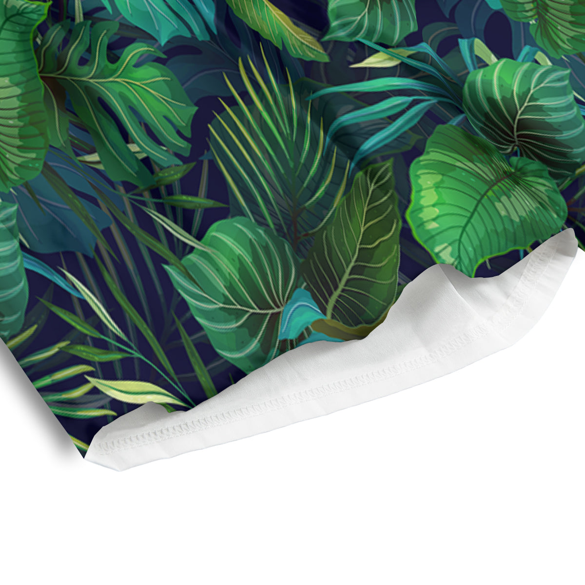 Tropical Plants Hawaiian Print Pattern Men's Athletic Shorts
