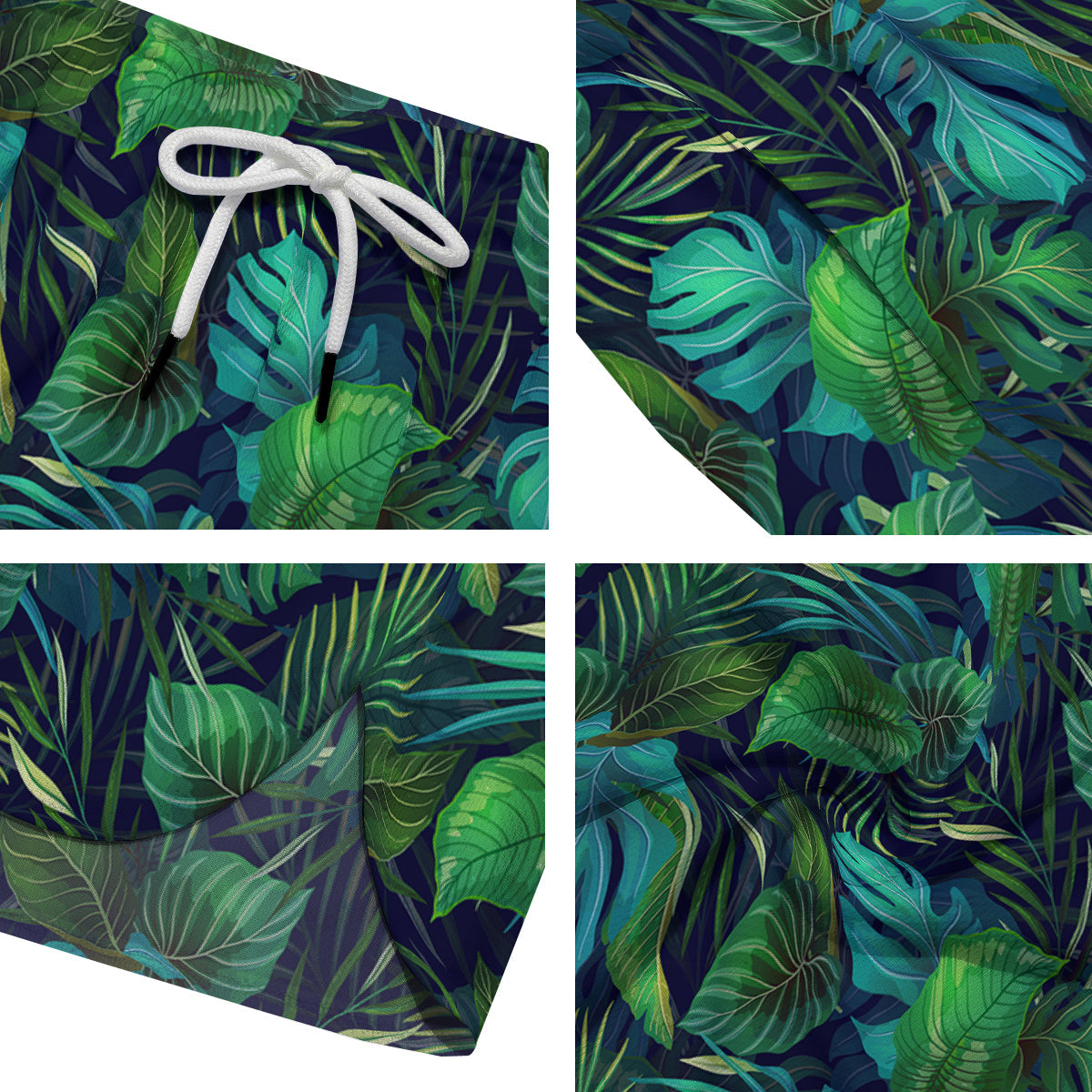 Tropical Plants Hawaiian Print Pattern Men's Running Shorts-grizzshop