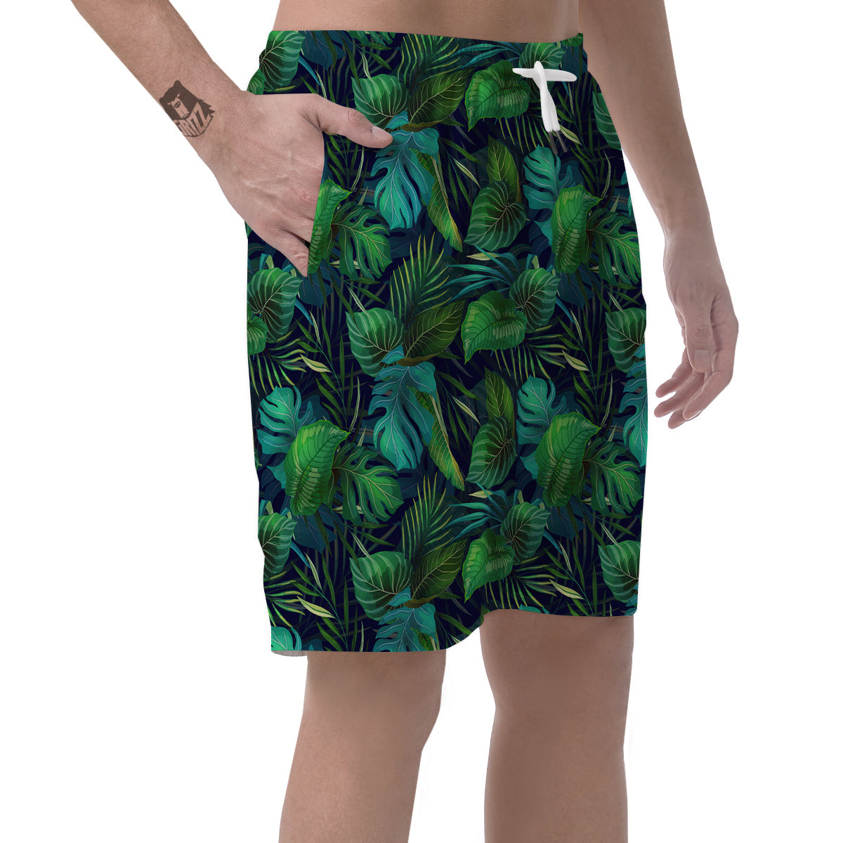Tropical Plants Hawaiian Print Pattern Men's Shorts-grizzshop
