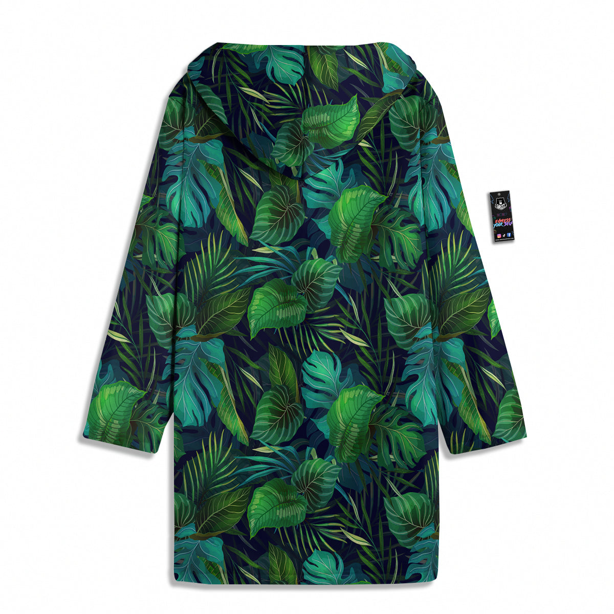 Tropical Plants Hawaiian Print Pattern Men's Windbreaker Jacket-grizzshop