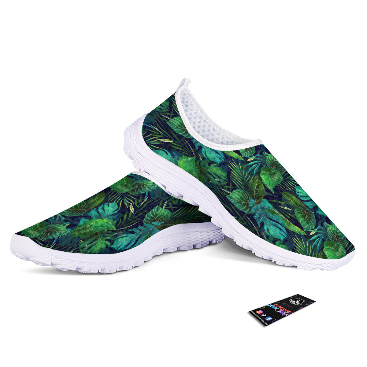 Tropical Plants Hawaiian Print Pattern Nurse Shoes-grizzshop