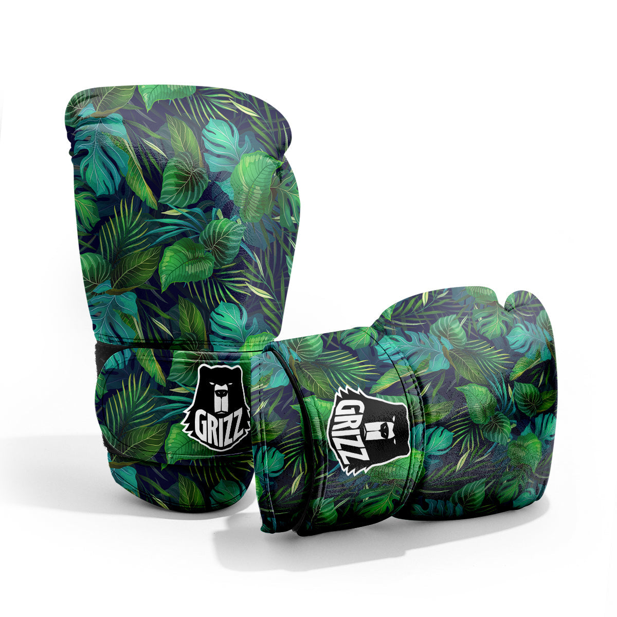 Tropical Plants Hawaiian Print Pattern Sparring Gloves-grizzshop