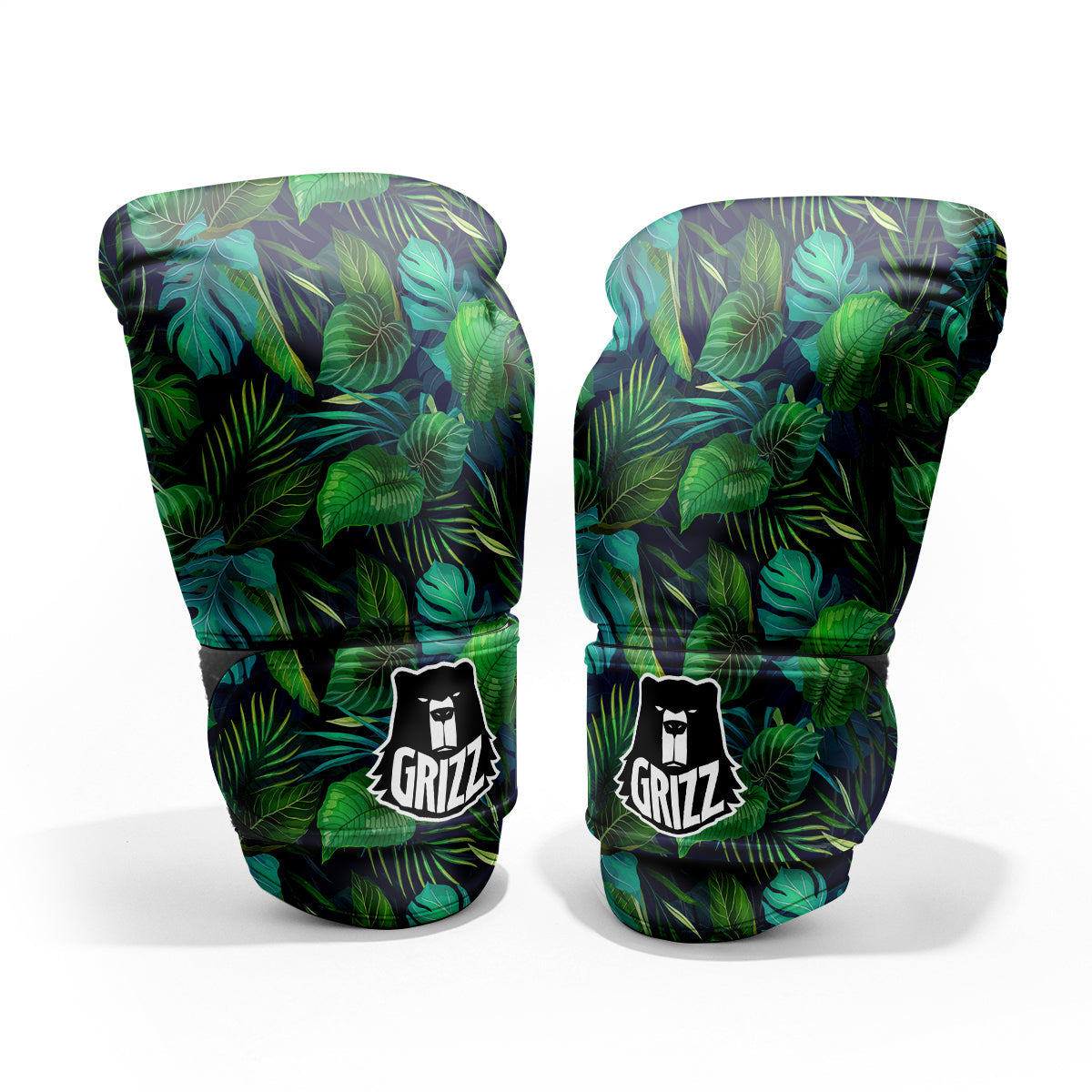 Tropical Plants Hawaiian Print Pattern Sparring Gloves-grizzshop