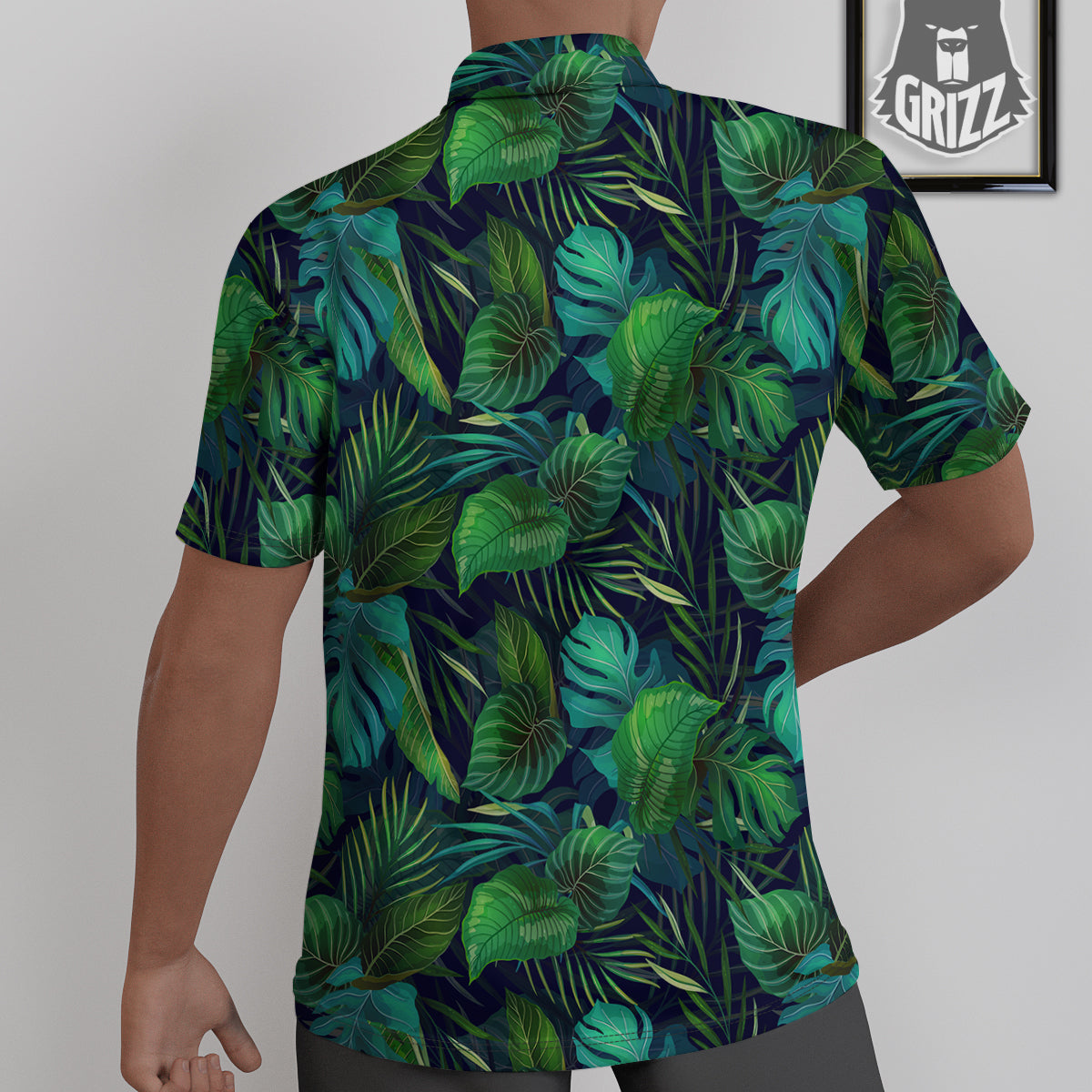 Tropical Plants Hawaiian Print Pattern Untucked Shirts-grizzshop
