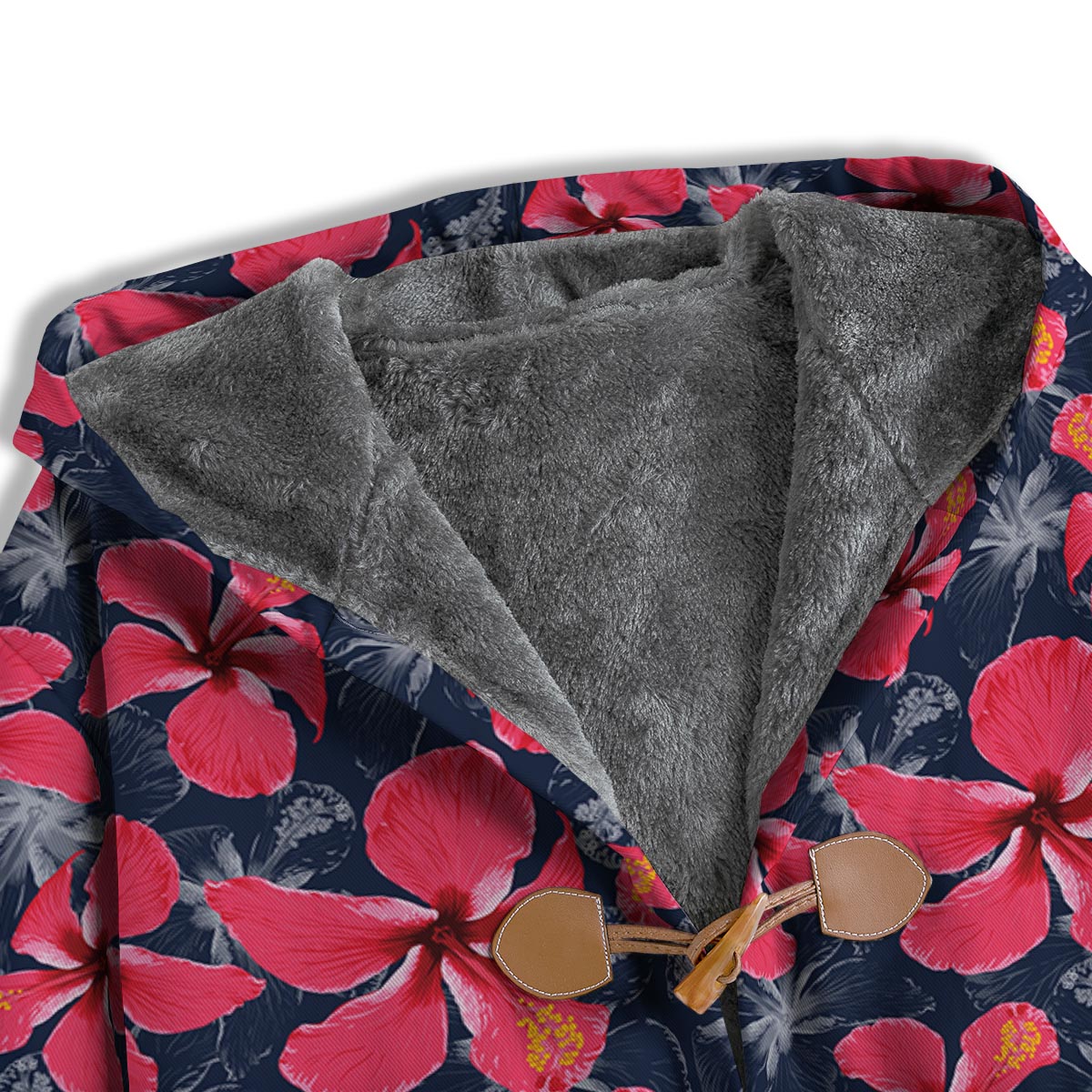 Tropical Red Hibiscus Print Pattern Men's Windbreaker Jacket-grizzshop
