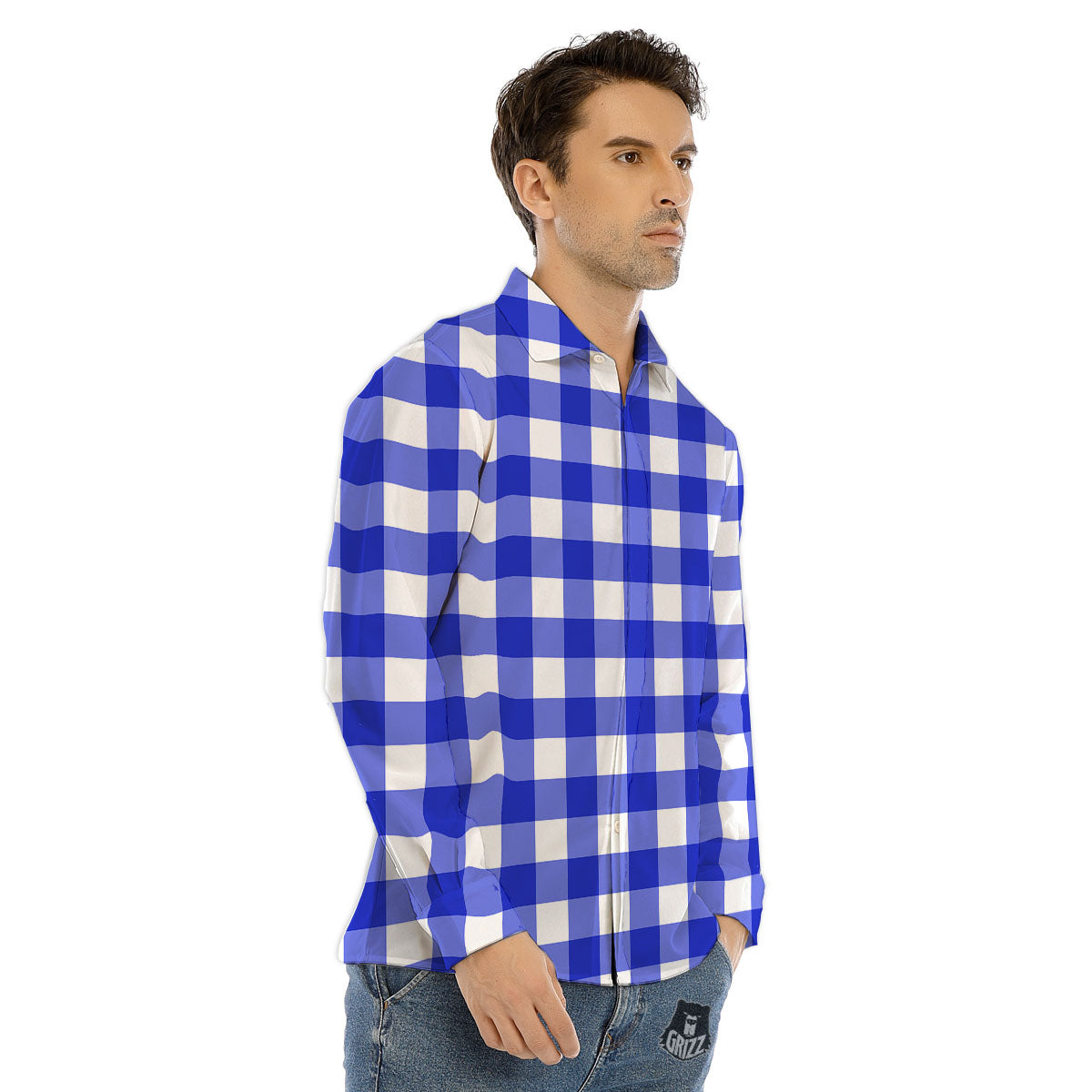 Tropical Skull Hand Print Men's Dress Shirts-grizzshop