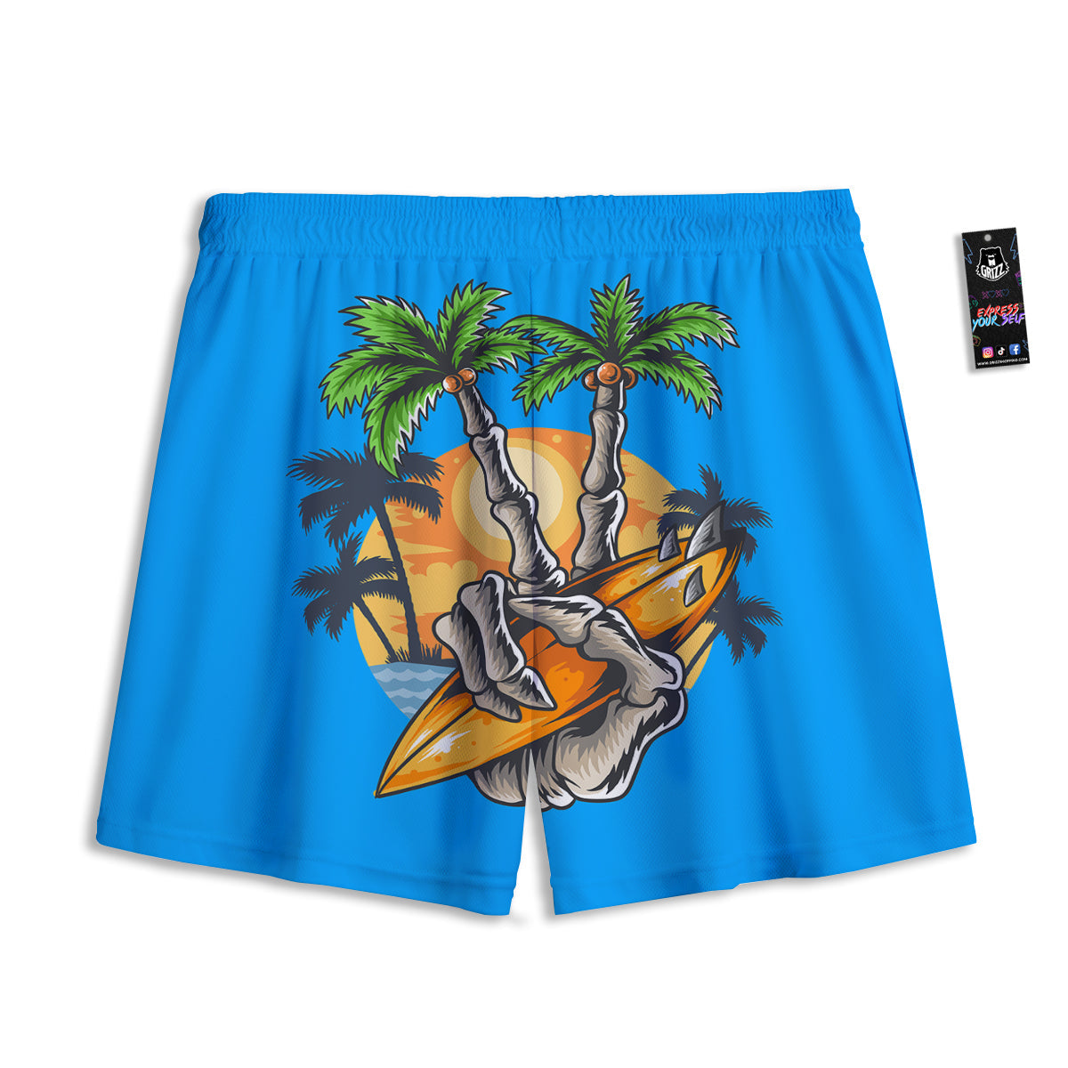 Watermelon Cute Pineapple Print Pattern Mesh Shorts
