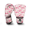 Tropical Stripe Flamingo Boxing Gloves-grizzshop