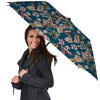 Tropical Teal Print Pattern Umbrella-grizzshop