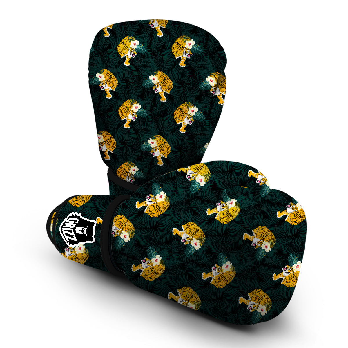 Tropical Tiger Boxing Gloves-grizzshop