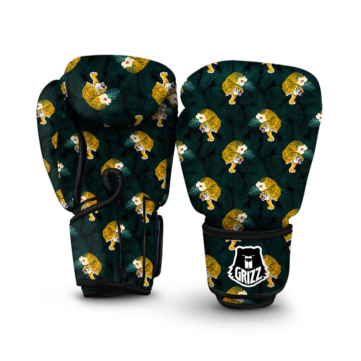 Tropical Tiger Boxing Gloves-grizzshop