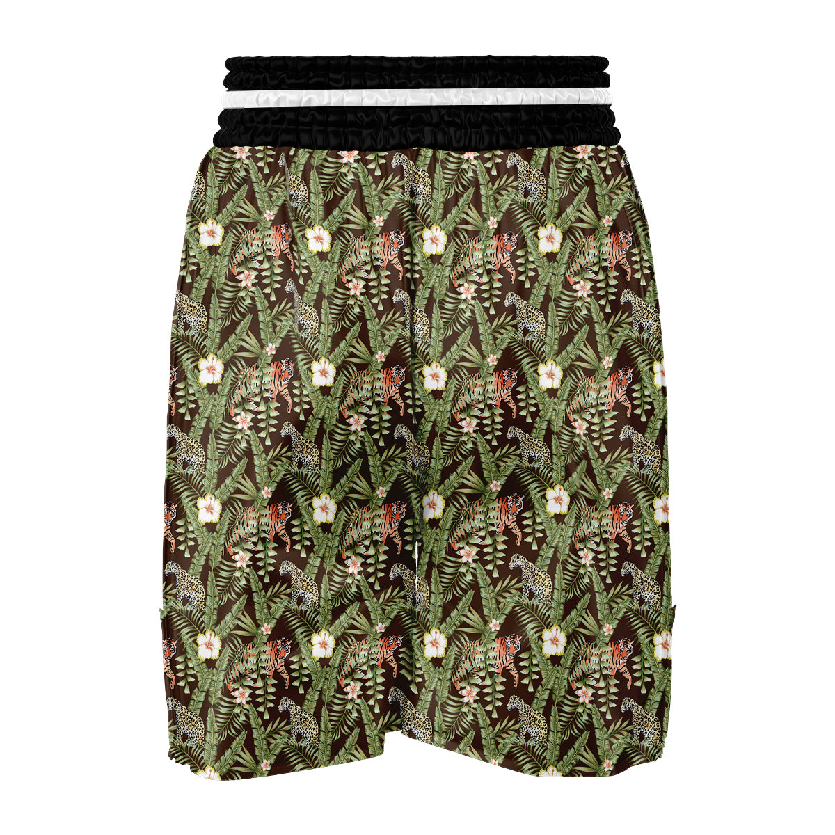 Tropical Tiger Leopard Boxing Shorts-grizzshop